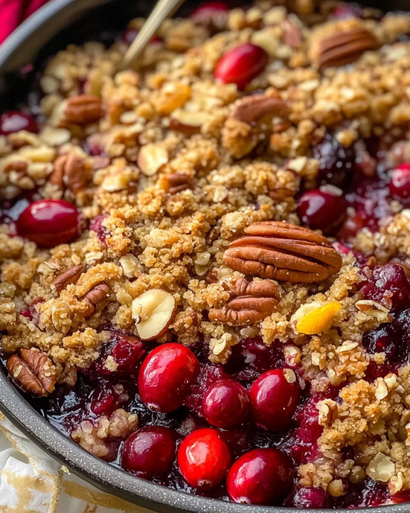 Cranberry Orange Pecan Crisp