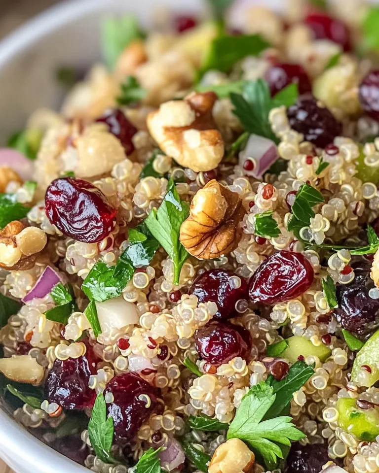 Cranberry Walnut Quinoa Salad