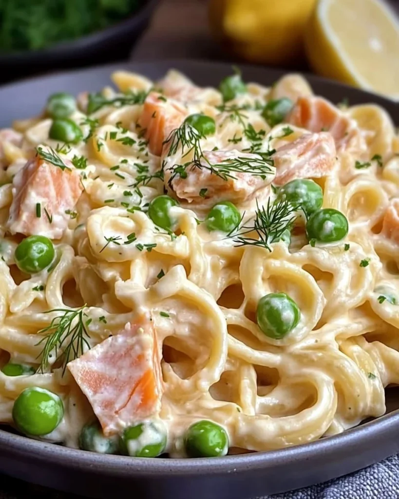 Creamy Hot Smoked Salmon Pasta