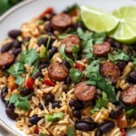 Hearty Black Beans and Rice with Sausage