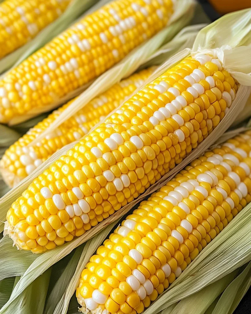 Microwave Corn on the Cob in Husk