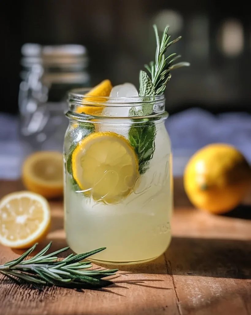 Mint and Rosemary Lemonade with Vanilla