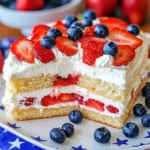 No Bake Patriotic Cloud Cake