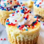 Patriotic Mini Cheesecakes