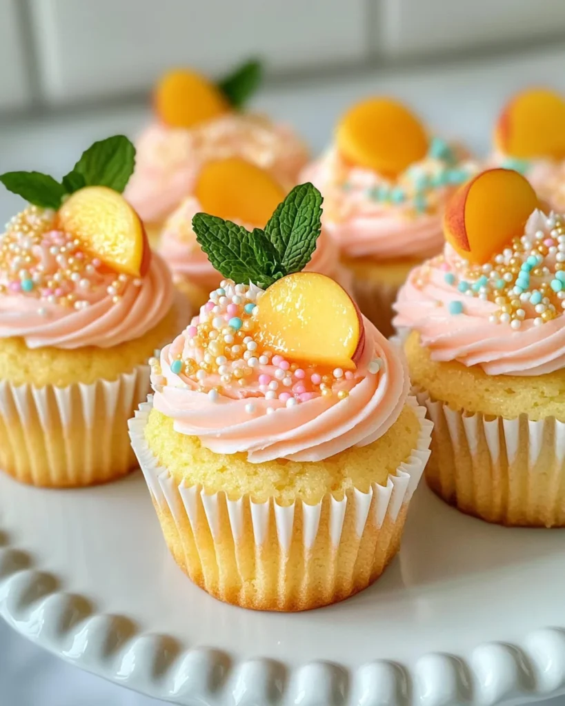 Peach Bellini Cupcakes Recipe