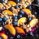 Peach and Blueberry Crisp