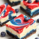 Red White and Blue Cheesecake Bars