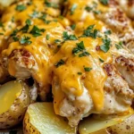 Slow Cooker Cheesy Ranch Chicken & Potatoes