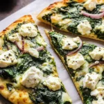 Spinach And Feta Flatbread Pizza