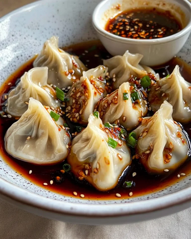 Steamed Dumplings with The Best Dumpling Sauce