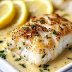 Tasty Baked Cod in Coconut Lemon Cream Sauce