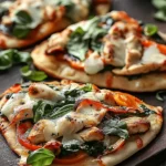 Tuscan Garlic Chicken Pita Pizzas