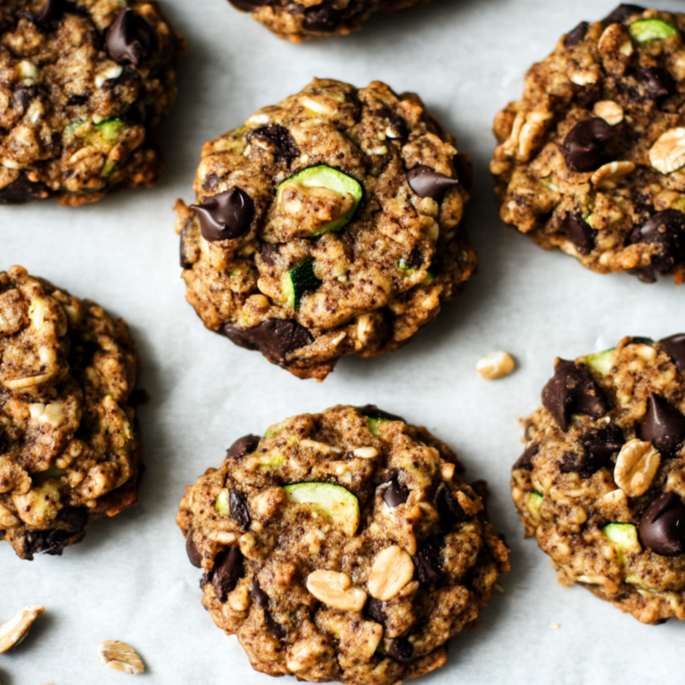 Zucchini Bread Breakfast Cookies (gluten-free, refined sugar-free, oil-free, dairy-free option, vegan option)